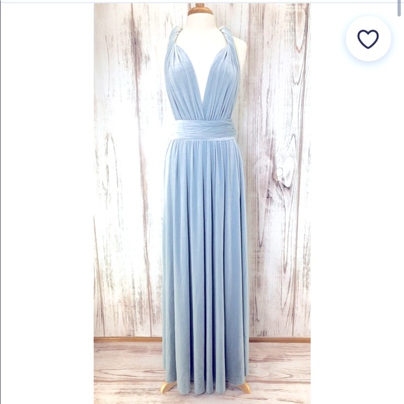 Dresses & Skirts - VELVET INFINITY BRIDESMAIDS DRESS (ICY BLUE)